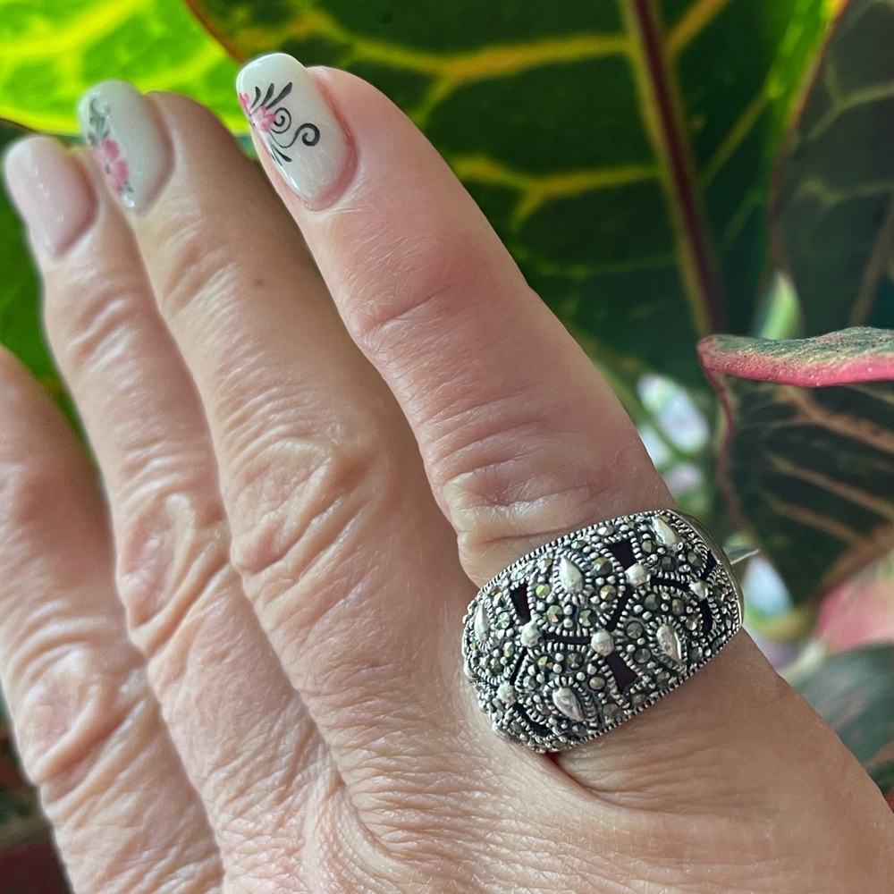 Marcasite Sterling Silver Ring